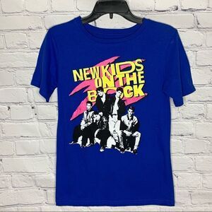 New Kids On The Block Blue graphic short sleeve T-shirt